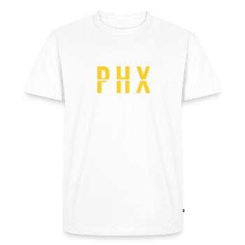 PHX Phoenix Sky Harbor International Airport Code - Men's Premium Organic T-Shirt - white - Front - Nico (187cm)