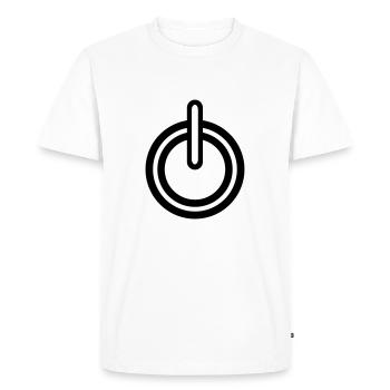 Alimentation Symbole - T-shirt Premium bio Homme - blanc - Devant - Nico (187cm)