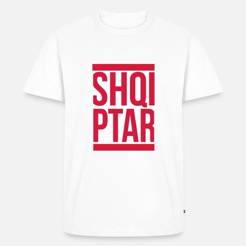 shqiptar - Men's Premium Organic T-Shirt - white