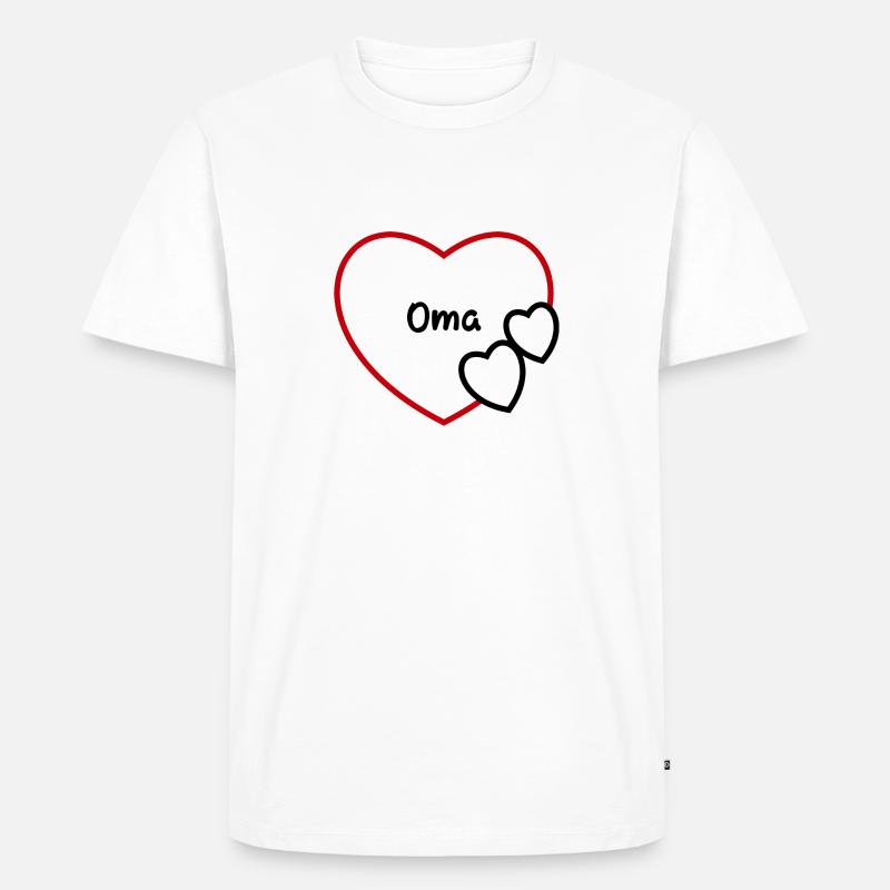 oma - Männer Premium Bio T-Shirt - Weiß