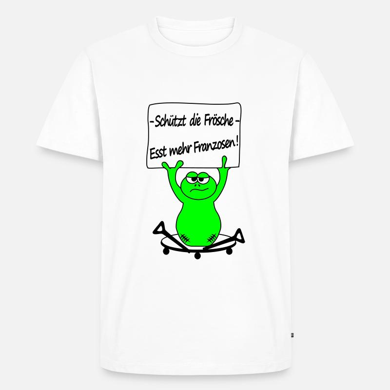 Froggy - Männer Premium Bio T-Shirt - Weiß