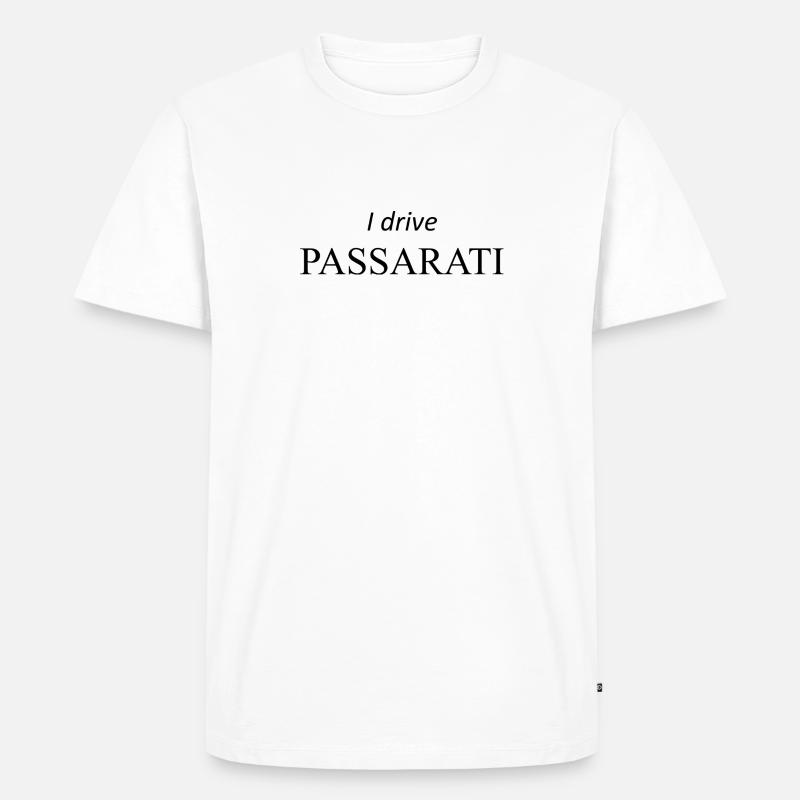 PASSARATI - Männer Premium Bio T-Shirt - Weiß
