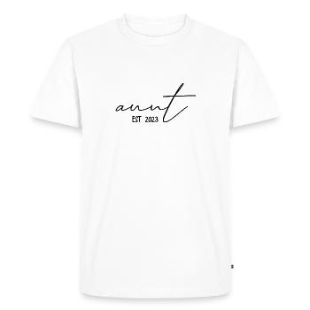 tante 2023 - T-shirt Premium bio Homme - blanc - Devant - Nico (187cm)