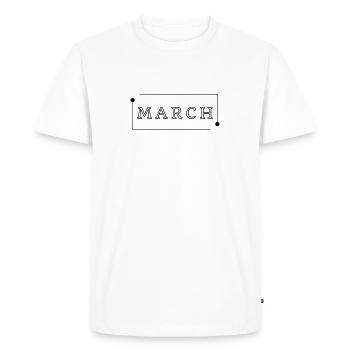 Mars - T-shirt Premium bio Homme - blanc - Devant - Nico (187cm)