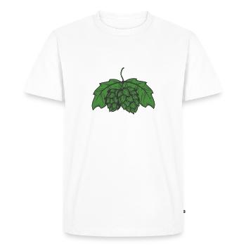 Houblon - T-shirt Premium bio Homme - blanc - Devant - Nico (187cm)