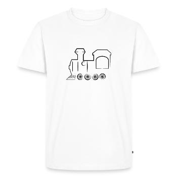 Train Railway Railway Trains Train Driver - Men's Premium Organic T-Shirt - white - Front - Nico (187cm)