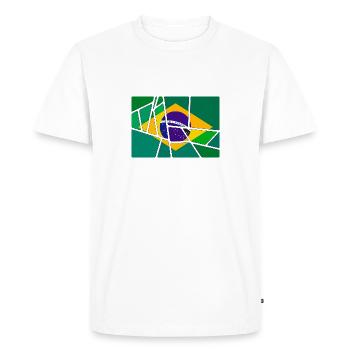 Brésil - T-shirt Premium bio Homme - blanc - Devant - Nico (187cm)