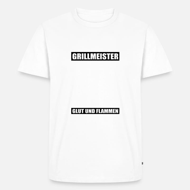 BBQ - Männer Premium Bio T-Shirt - Weiß