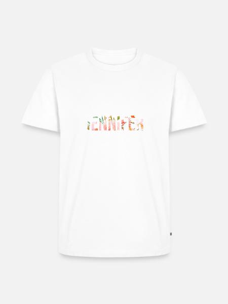 Jennifer - Männer Premium Bio T-Shirt - Weiß