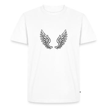 Aile - T-shirt Premium bio Homme - blanc - Devant - Nico (187cm)