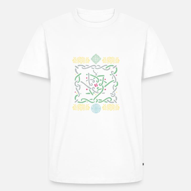 D - Männer Premium Bio T-Shirt - Weiß