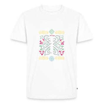 I - Men's Premium Organic T-Shirt - white - Front - Nico (187cm)