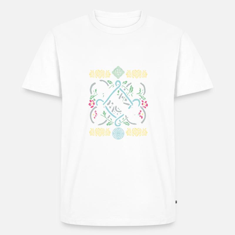 N - Männer Premium Bio T-Shirt - Weiß