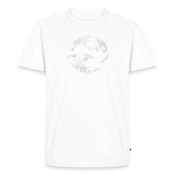 Cheval clair de lune t shirt équitation - T-shirt Premium bio Homme - blanc - Devant - Nico (187cm)