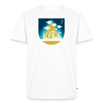 Calmar d’aquarium - T-shirt Premium bio Homme - blanc - Devant - Nico (187cm)