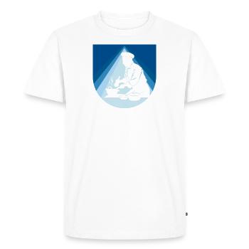Cuisinier Chef étoilé - T-shirt Premium bio Homme - blanc - Devant - Nico (187cm)