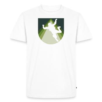 Parachutisme Base Jump - T-shirt Premium bio Homme - blanc - Devant - Nico (187cm)