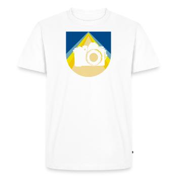 Photographe photographe - T-shirt Premium bio Homme - blanc - Devant - Nico (187cm)