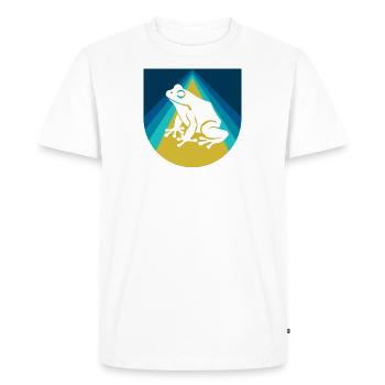 Triton amphibien grenouille - T-shirt Premium bio Homme - blanc - Devant - Nico (187cm)