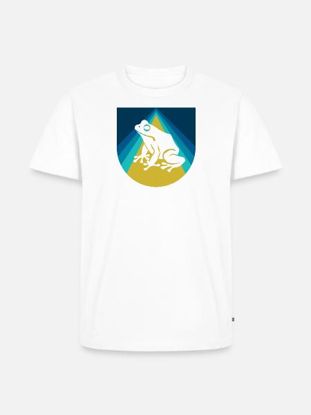Frosch Lurch Molch - Männer Premium Bio T-Shirt - Weiß