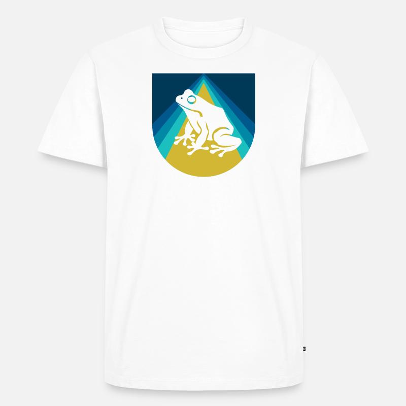 Frosch Lurch Molch - Männer Premium Bio T-Shirt - Weiß