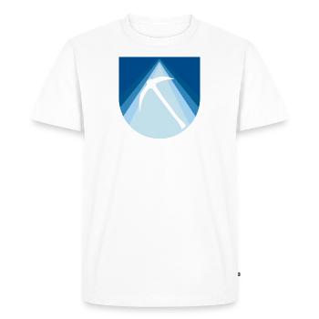 Exploitation minière - T-shirt Premium bio Homme - blanc - Devant - Nico (187cm)