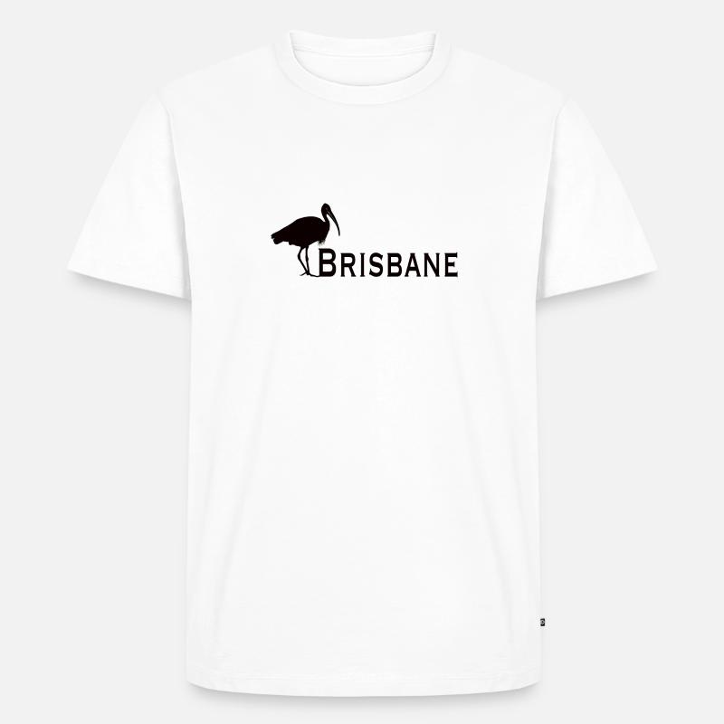 Bin Chicken Brisbane - Männer Premium Bio T-Shirt - Weiß