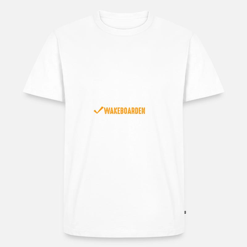 Wakeboarder Wakeboard Wakeboarding - Männer Premium Bio T-Shirt - Weiß