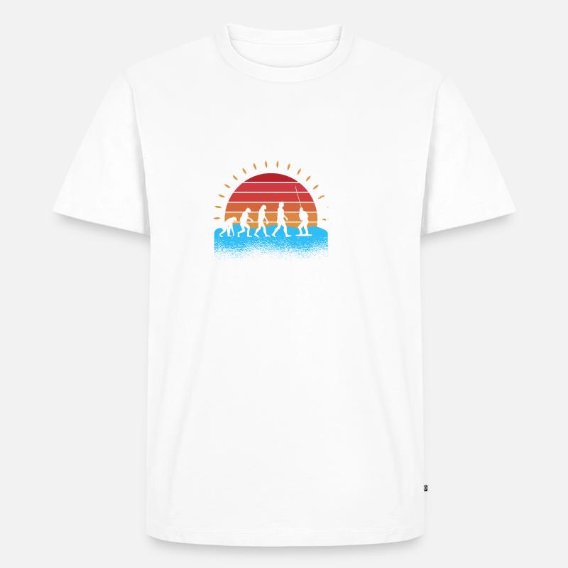 Evolution Wakeboarder Wakeboard Wakeboarding - Männer Premium Bio T-Shirt - Weiß