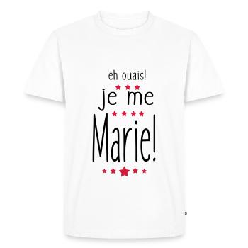 eh ouais - T-shirt Premium bio Homme - blanc - Devant - Nico (187cm)