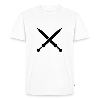 Swords - Épée - T-shirt Premium bio Homme - blanc - Devant - Nico (187cm)