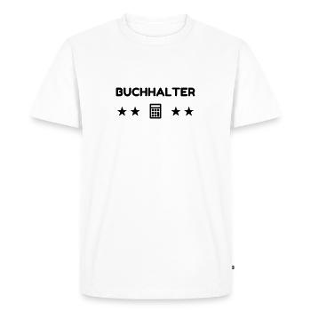 Accountant Accounting Buchhalter Comptable Compta - Men's Premium Organic T-Shirt - white - Front - Nico (187cm)
