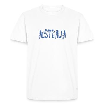 AUSTRALIE - T-shirt Premium bio Homme - blanc - Devant - Nico (187cm)