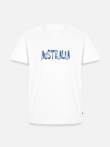 AUSTRALIA - Men's Premium Organic T-Shirt - white