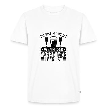 Painter Not Me When Paint Bucket Empty Master Painter - Men's Premium Organic T-Shirt - white - Front - Nico (187cm)
