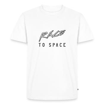 Race to space - Men's Premium Organic T-Shirt - white - Front - Nico (187cm)