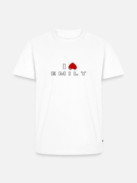 I hate Emily - Men's Premium Organic T-Shirt - white