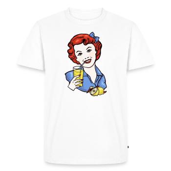 Donnez-moi Lemons_Retromotiv 2 - T-shirt Premium bio Homme - blanc - Devant - Nico (187cm)