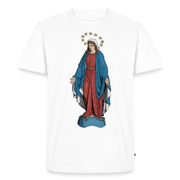 Sainte Vierge Marie - T-shirt Premium bio Homme - blanc - Devant - Nico (187cm)
