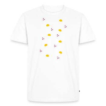 white margaritas - spring is calling - Men's Premium Organic T-Shirt - white - Front - Nico (187cm)