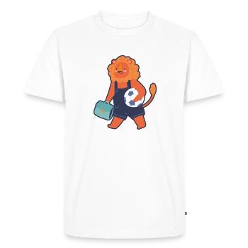 Football Coach Team Children Boy - Men's Premium Organic T-Shirt - white - Front - Nico (187cm)