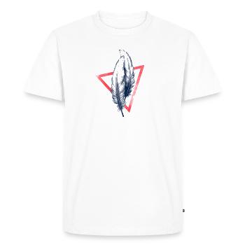 Harmony dévoilé - T-shirt Premium bio Homme - blanc - Devant - Nico (187cm)
