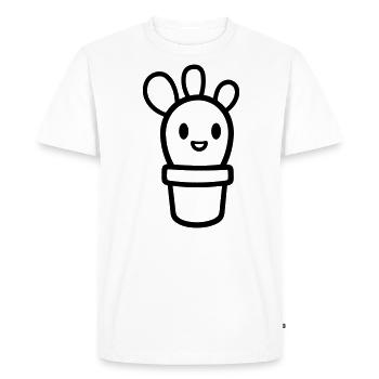 Cactus - T-shirt Premium bio Homme - blanc - Devant - Nico (187cm)