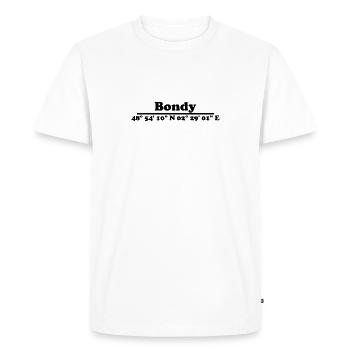 Bondy Coordinates - Men's Premium Organic T-Shirt - white - Front - Nico (187cm)