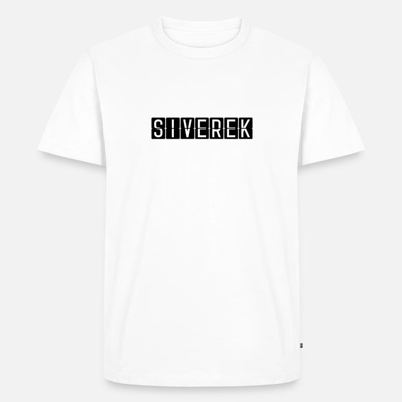 Siverek Flughafentafel - Männer Premium Bio T-Shirt - Weiß