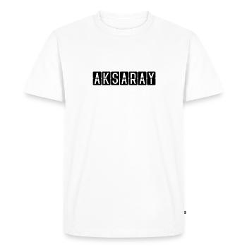 Panneau de l’aéroport d’Aksaray - T-shirt Premium bio Homme - blanc - Devant - Nico (187cm)