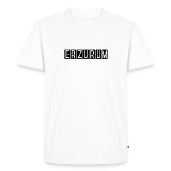 Panneau de l’aéroport d’Erzurum - T-shirt Premium bio Homme - blanc - Devant - Nico (187cm)