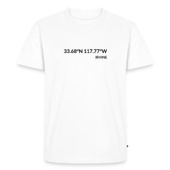 Irvine, Californie, États-Unis - T-shirt Premium bio Homme - blanc - Devant - Nico (187cm)