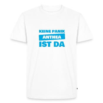 Anthéa comme prénom - T-shirt Premium bio Homme - blanc - Devant - Nico (187cm)