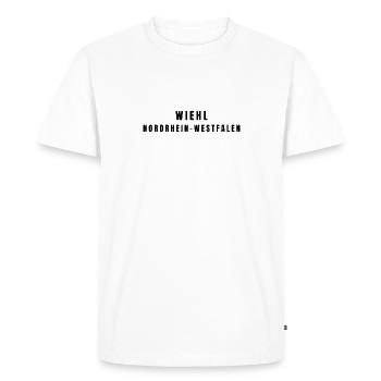 Wiehl, Rhénanie-du-Nord-Westphalie - T-shirt Premium bio Homme - blanc - Devant - Nico (187cm)